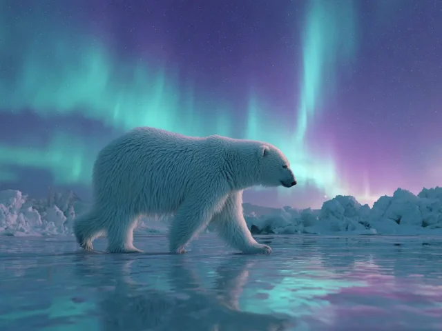 In an Arctic Aurora Adventure Under Vibrant Northern Lights