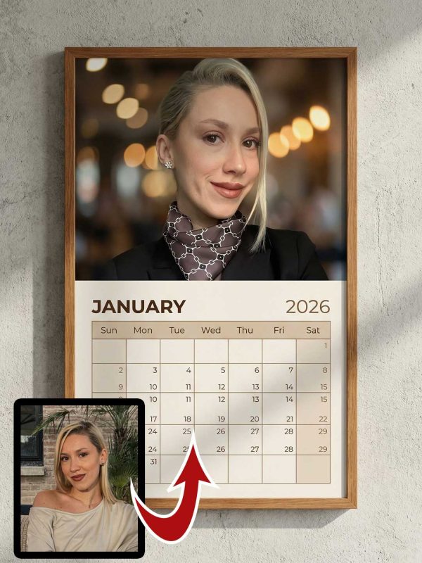 Photorealistic Calendar Mockup Template
